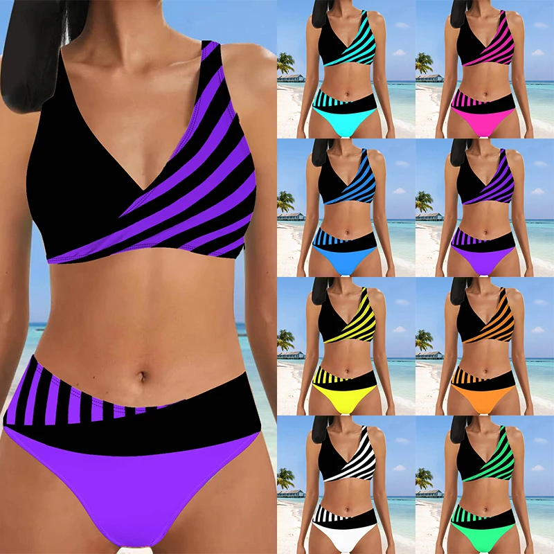 2023 New Women's Two Piece Bikini Sexy Beach Swimwear Fashion Print Bikini Set Women's Summer Fashion Swimming Bikini Swimwear
2023 New Women's Two Piece Bikini Sexy Beach Swimwear Fashion Print Bikini Set Women's Summer Fashion Swimming Bikini Swimwear