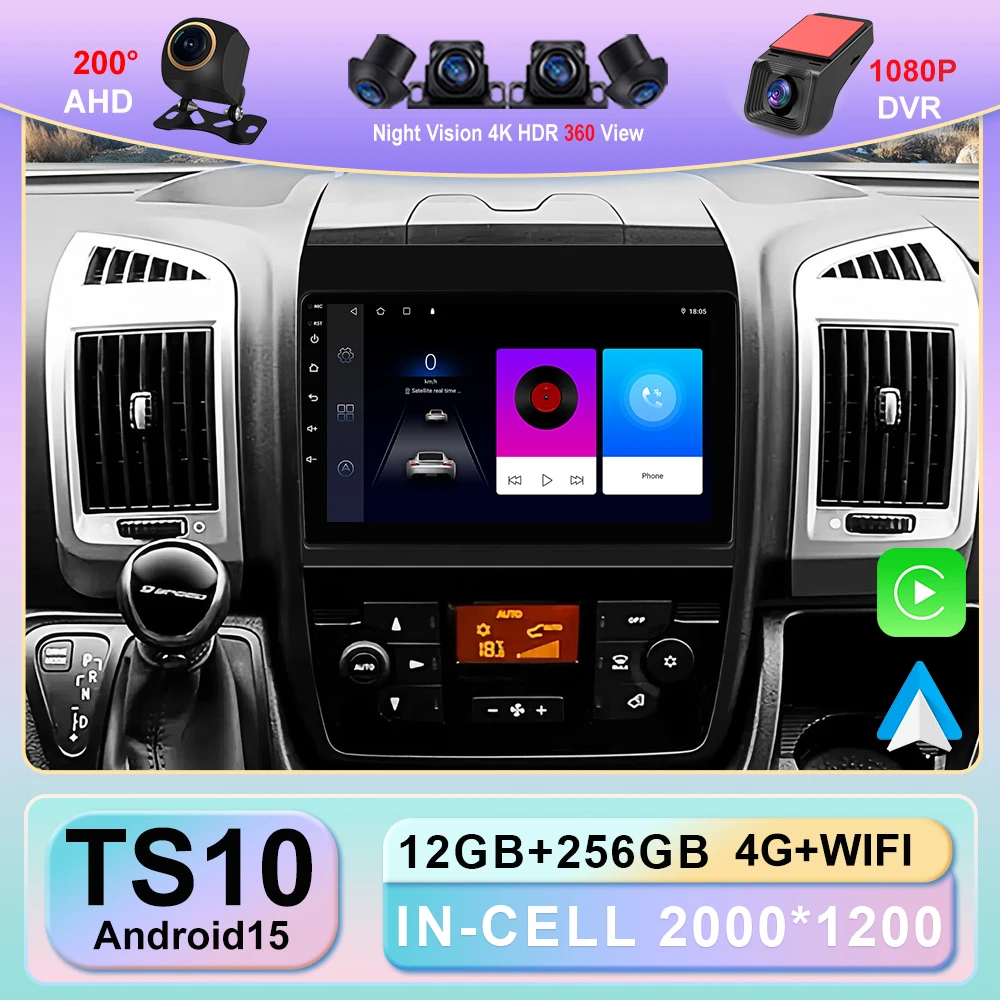 Android 15 для Fiat Ducato 2005-2023, Citroen Jumper, Peugeot Boxer, Dodge Ram 2500, беспроводной Carplay, Android Auto, мультимедиа, 4G, GPS
Android 15 для Fiat Ducato 2005-2023, Citroen Jumper, Peugeot Boxer, Dodge Ram 2500, беспроводной Carplay, Android Auto, мультимедиа, 4G, GPS