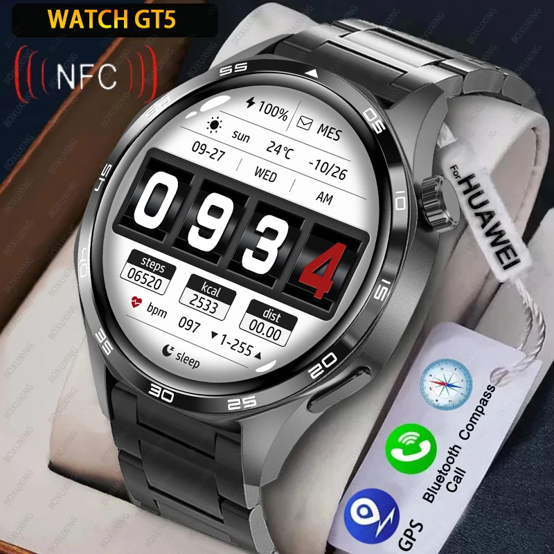 For Huawei WATCH 5 PRO Smart Watch Men GT5 Pro AMOLED HD Screen Bluetooth Call GPS NFC Heart rate Waterproof SmartWatch 2024 New
For Huawei WATCH 5 PRO Smart Watch Men GT5 Pro AMOLED HD Screen Bluetooth Call GPS NFC Heart rate Waterproof SmartWatch 2024 New