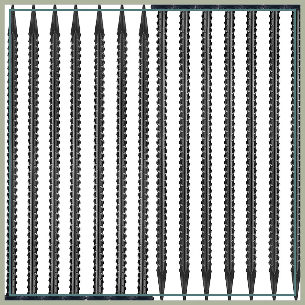 16" Heavy Duty Galvanized Steel Ground Stakes, 1/2" Diameter, 30 Pack for Camping & Road Construction
16" Heavy Duty Galvanized Steel Ground Stakes, 1/2" Diameter, 30 Pack for Camping & Road Construction