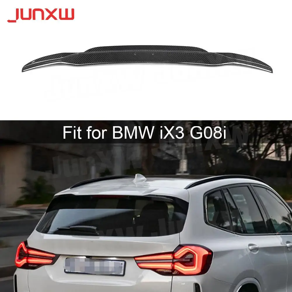 FRP Rear Roof Spoiler Carbon Fiber Window Wings Trunk Trim For BMW iX3 G08i 2022 Car Exterior Decoration Bodykits Black
FRP Rear Roof Spoiler Carbon Fiber Window Wings Trunk Trim For BMW iX3 G08i 2022 Car Exterior Decoration Bodykits Black