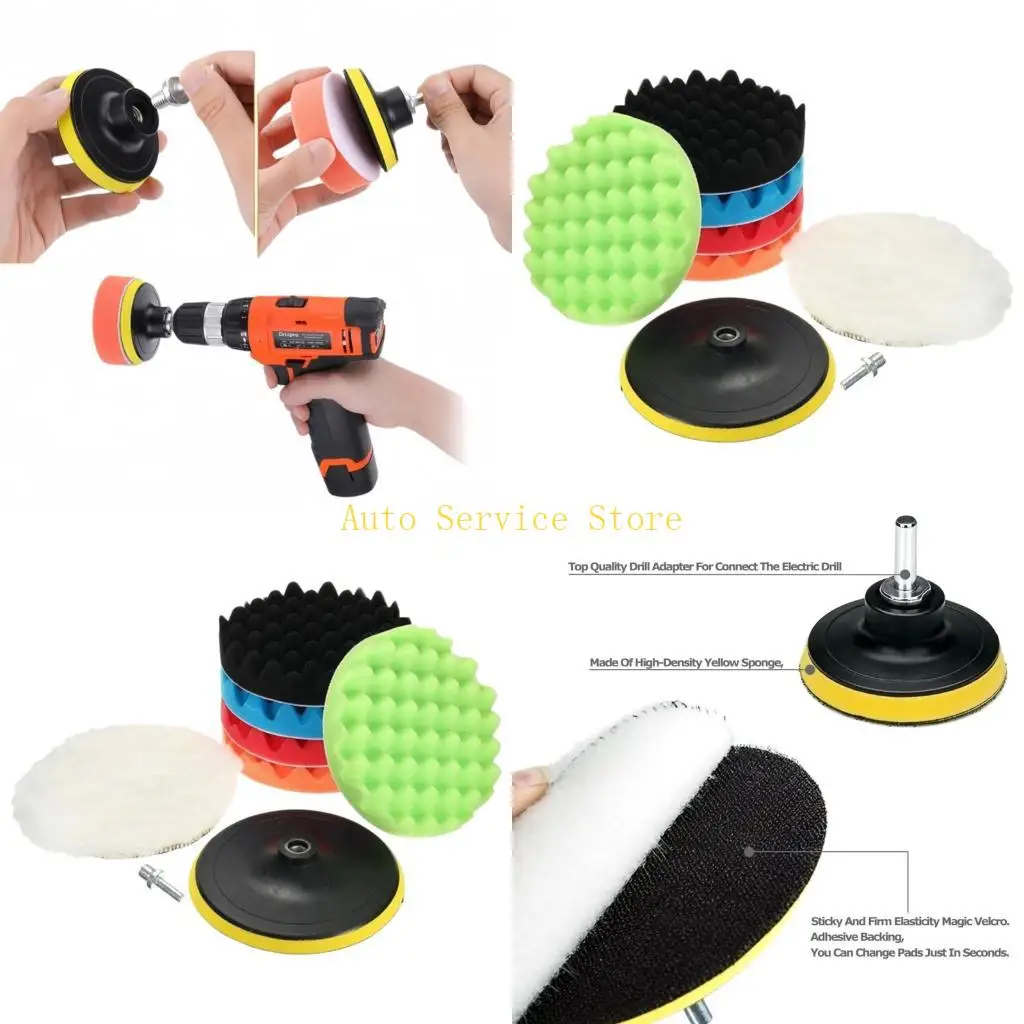 462A 8Pcs Professional Auto Waxing Sponges in 7Inch Size Polishing Pad for Efficient Polishing Buffing on Vehicles
462A 8Pcs Professional Auto Waxing Sponges in 7Inch Size Polishing Pad for Efficient Polishing Buffing on Vehicles