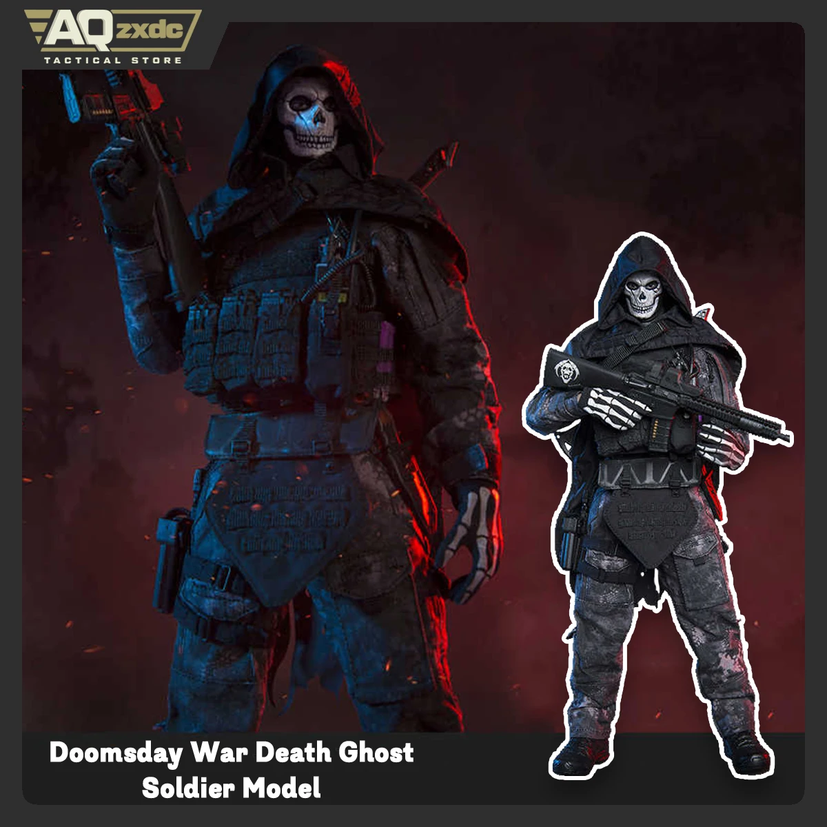 AQzxdc Cod 1/6 Action Figure Soldier Model Doomsday War END WAR Death Ghost - End War Reaper Squad Ghost 2 Death Model
AQzxdc Cod 1/6 Action Figure Soldier Model Doomsday War END WAR Death Ghost - End War Reaper Squad Ghost 2 Death Model