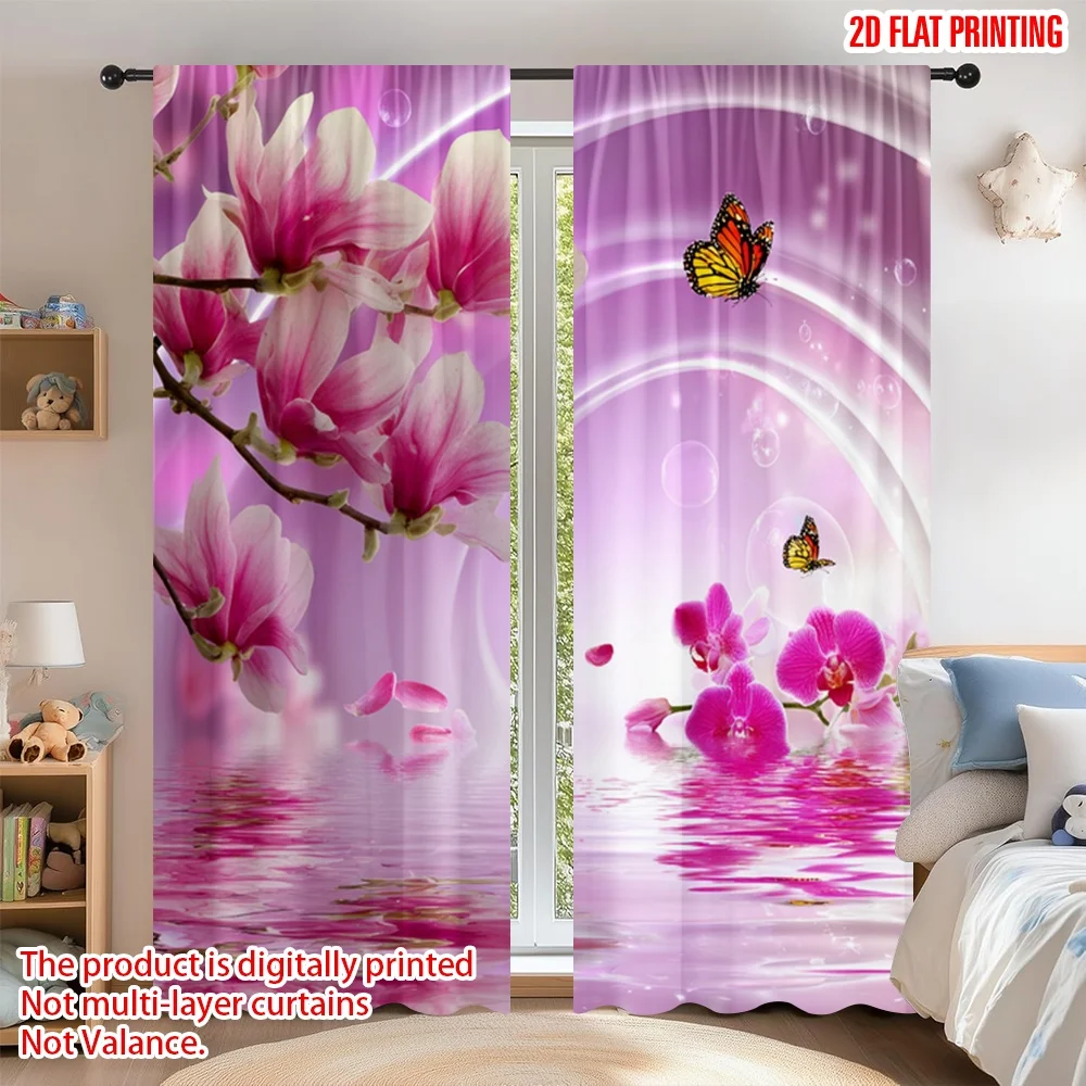 2D flat printing 2pcs Curtain Party Window Curtains Spring Blossoms and Butterflies Digital Printed Polyester Drapes Party
2D flat printing 2pcs Curtain Party Window Curtains Spring Blossoms and Butterflies Digital Printed Polyester Drapes Party