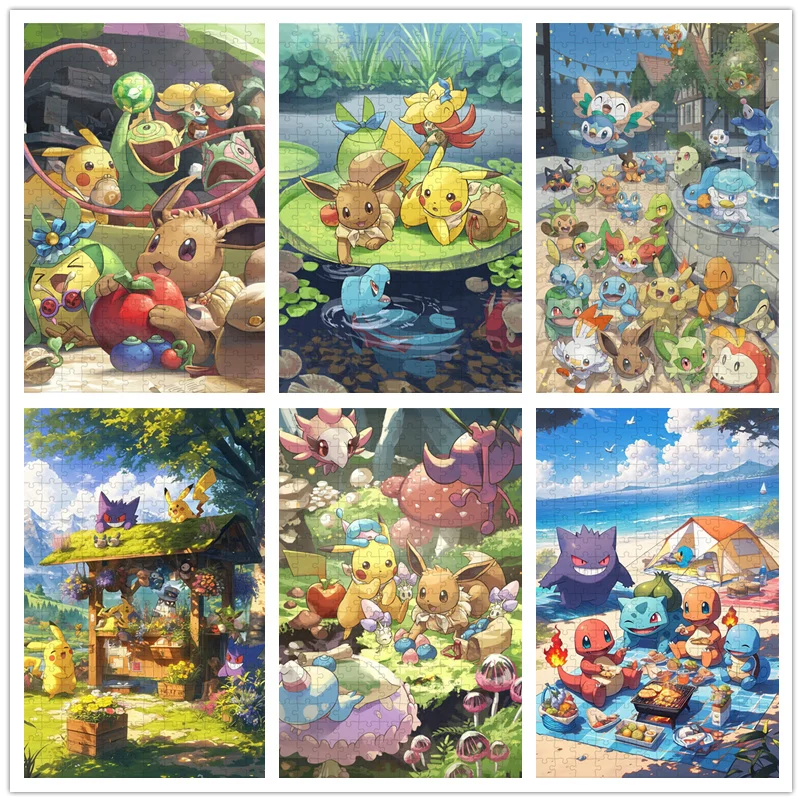 108/300/500/1000 Pieces Pokemon Puzzles Home Decor Art Pikachu Squirtle Charmander Cartoon Jigsaw Puzzles Stress Relief Toys
108/300/500/1000 Pieces Pokemon Puzzles Home Decor Art Pikachu Squirtle Charmander Cartoon Jigsaw Puzzles Stress Relief Toys