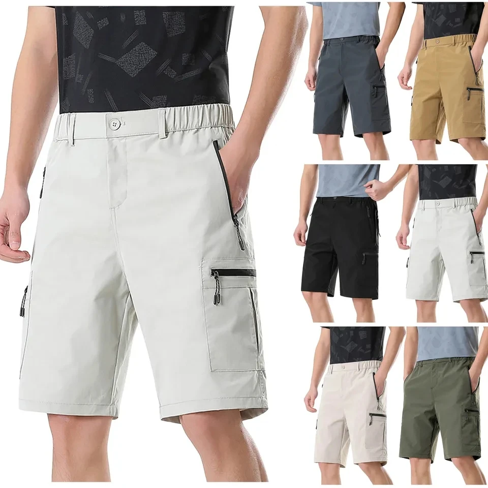 Mens Cargo Shorts Knee Lenth Pants Zipper Pocket Summer Jogger Shorts Elastic Waist Sport Short Pants Daily Wear Men's Clothing
Mens Cargo Shorts Knee Lenth Pants Zipper Pocket Summer Jogger Shorts Elastic Waist Sport Short Pants Daily Wear Men's Clothing