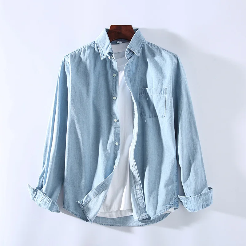 3 Colors 2025 New Men's Casual Denim Shirt Fashion Casual Cotton Slim Fit Cowboy Long Sleeve Shirt Male Brand Clothes
3 Colors 2025 New Men's Casual Denim Shirt Fashion Casual Cotton Slim Fit Cowboy Long Sleeve Shirt Male Brand Clothes