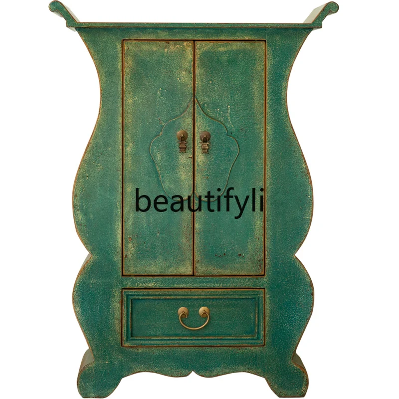 Quaint furniture Chinese solid wood porch cabinet antique paint old foyer decorative cabinet
Quaint furniture Chinese solid wood porch cabinet antique paint old foyer decorative cabinet