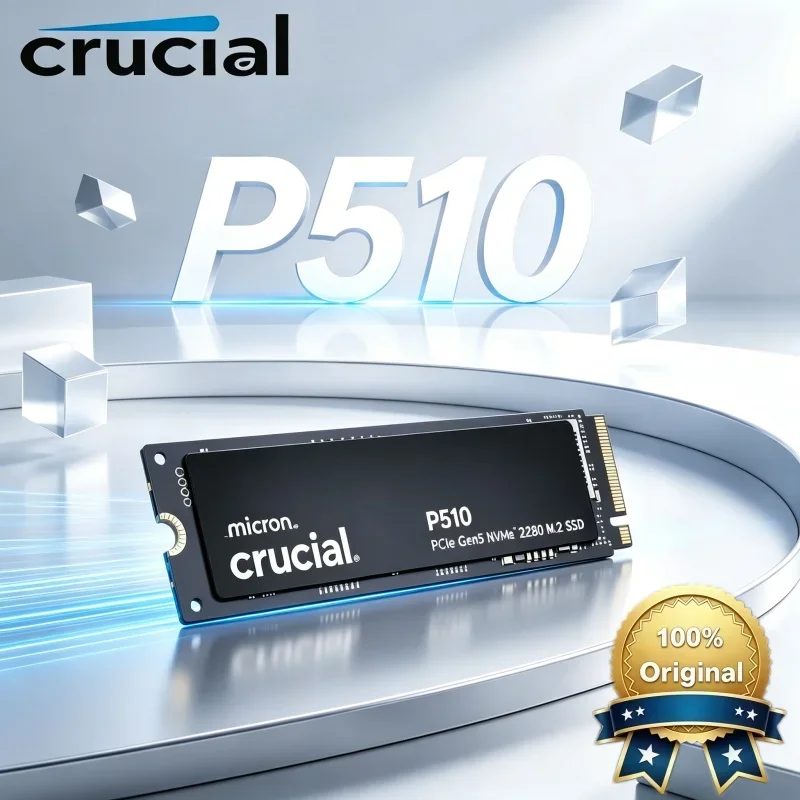 Crucial P510 2TB M.2 2280 PCIe Gen5 NVMe SSD High Speed Loading Internal Solid State Drive Desktop Laptop Game Upgrade Hard Disk
Crucial P510 2TB M.2 2280 PCIe Gen5 NVMe SSD High Speed Loading Internal Solid State Drive Desktop Laptop Game Upgrade Hard Disk