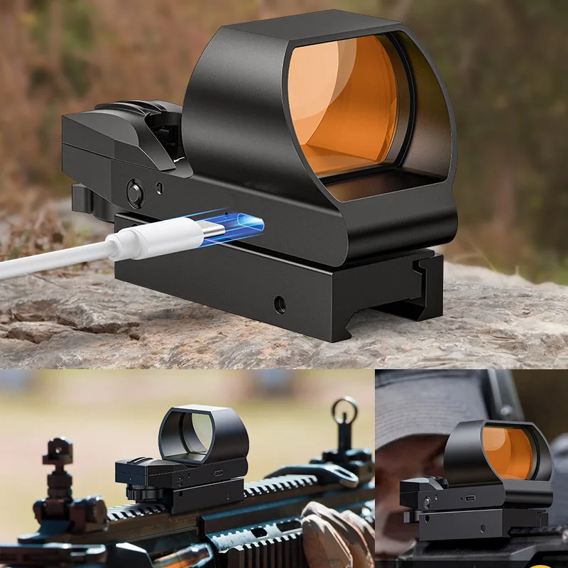 Rechargeable Red Dot Sight 28*40mm Large Lens Paintball Sight 4 Adjustable Reticles and 8 Brightness Reflex Optics for Picatinny
Rechargeable Red Dot Sight 28*40mm Large Lens Paintball Sight 4 Adjustable Reticles and 8 Brightness Reflex Optics for Picatinny