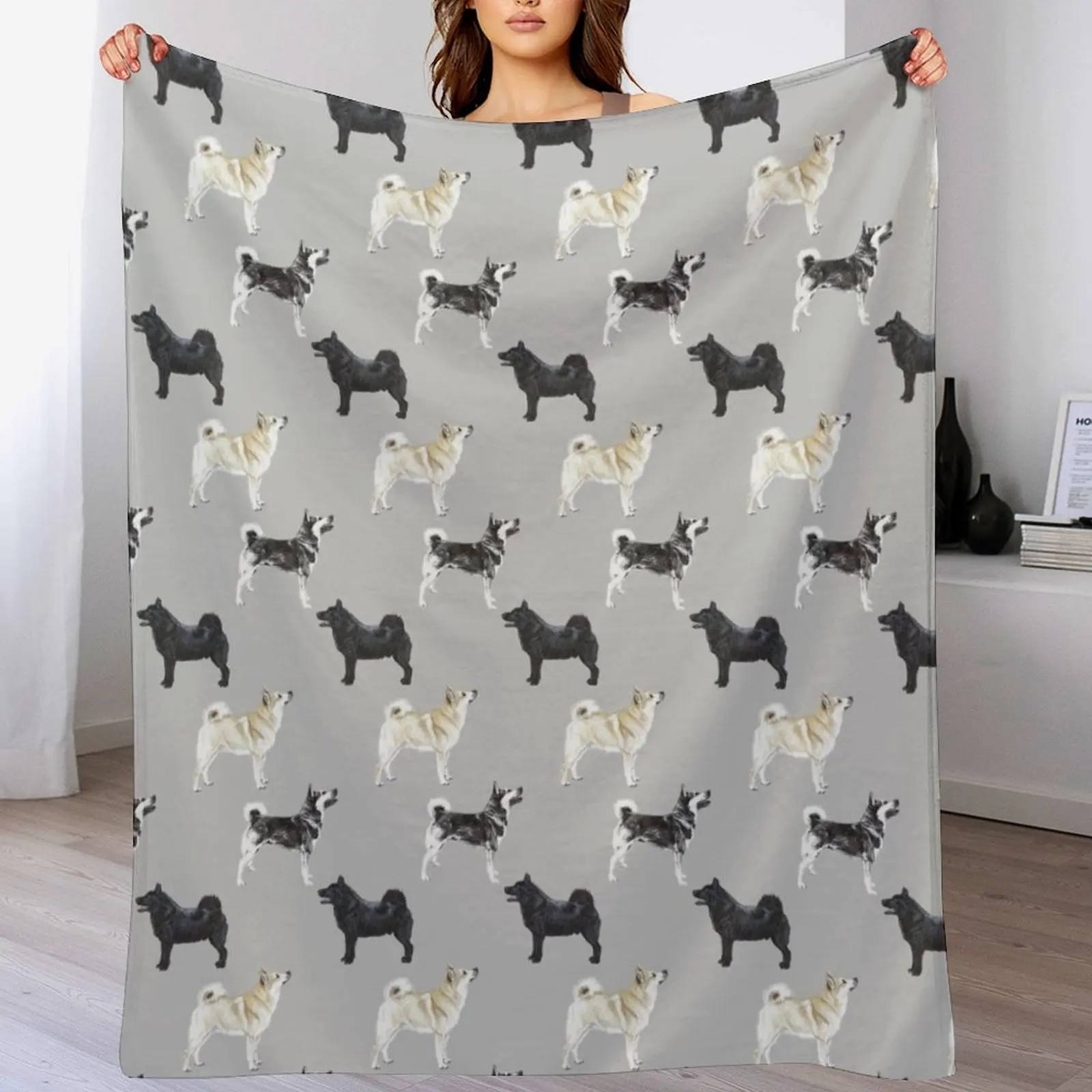 Norwegian Buhund Repeat Pattern Throw Blanket Hairys blankets ands Nap Blankets For Bed Blankets 
Norwegian Buhund Repeat Pattern Throw Blanket Hairys blankets ands Nap Blankets For Bed Blankets