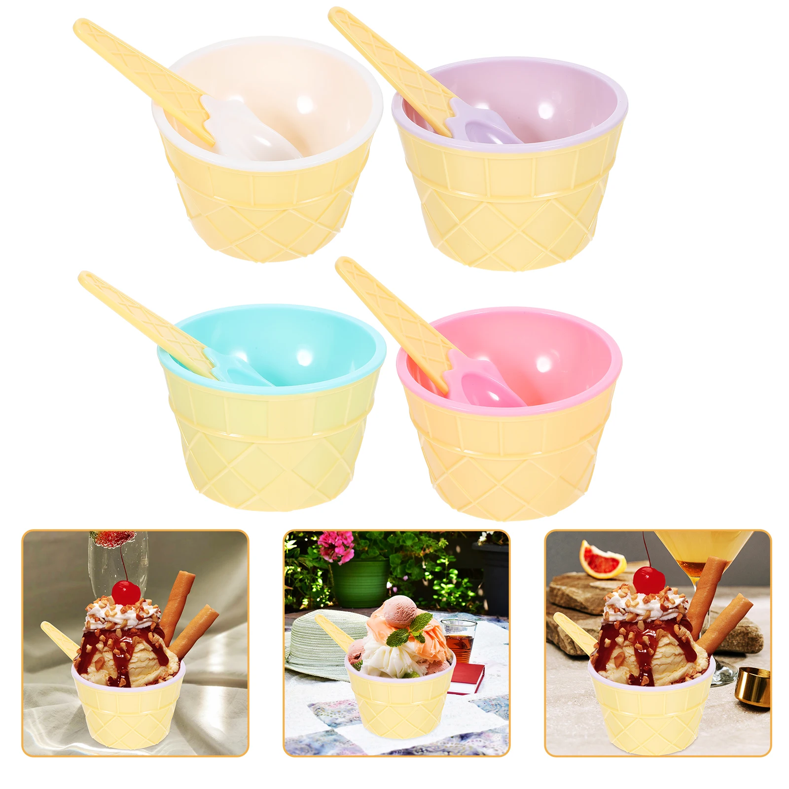 1 set 1 Set Ice Cream Bowl Set Cute Kids Dessert Bowls Storage Bowl For Home Party Restaurant Use Ice Cream Accessories
1 set 1 Set Ice Cream Bowl Set Cute Kids Dessert Bowls Storage Bowl For Home Party Restaurant Use Ice Cream Accessories
