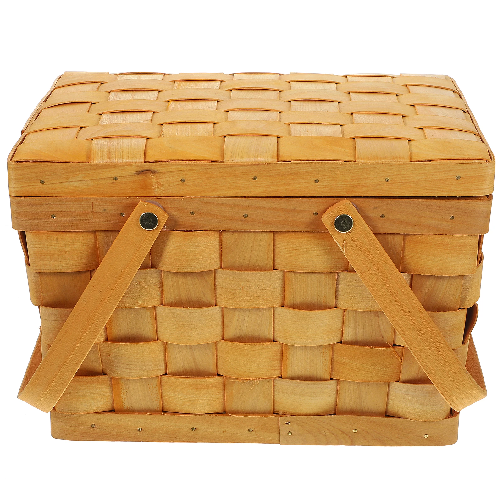 Picnic Weave Basket Small Wooden Handle Design Practical Multi Purpose Storage Sundries Organizer Lidded Picnic Basket
Picnic Weave Basket Small Wooden Handle Design Practical Multi Purpose Storage Sundries Organizer Lidded Picnic Basket
