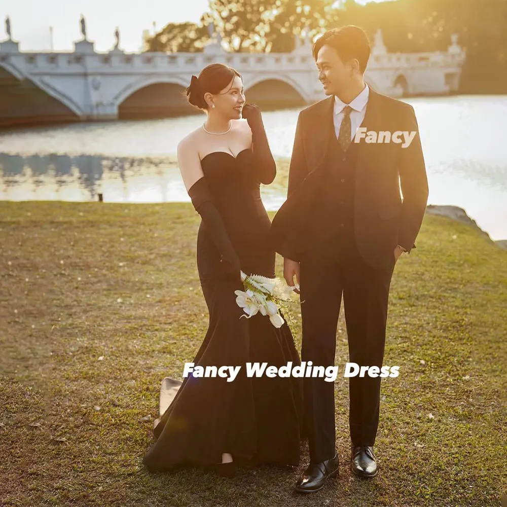Fancy Sexy Sweetheart Wedding Dress Mermaid Korea Photoshoot Bridal Gown Elastic Satin Formal Occasion Dresses Customized
Fancy Sexy Sweetheart Wedding Dress Mermaid Korea Photoshoot Bridal Gown Elastic Satin Formal Occasion Dresses Customized