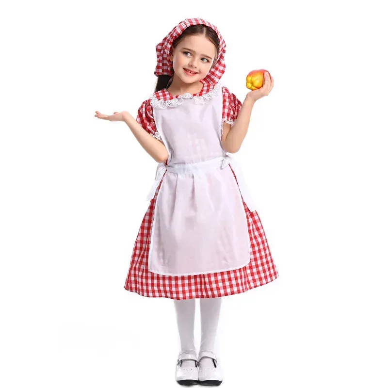 XXS-L Child Girls German Bavarian Oktoberfest Dirndl Maid Costume Halloween Carnival Party Dress Kids Performance Costume
XXS-L Child Girls German Bavarian Oktoberfest Dirndl Maid Costume Halloween Carnival Party Dress Kids Performance Costume