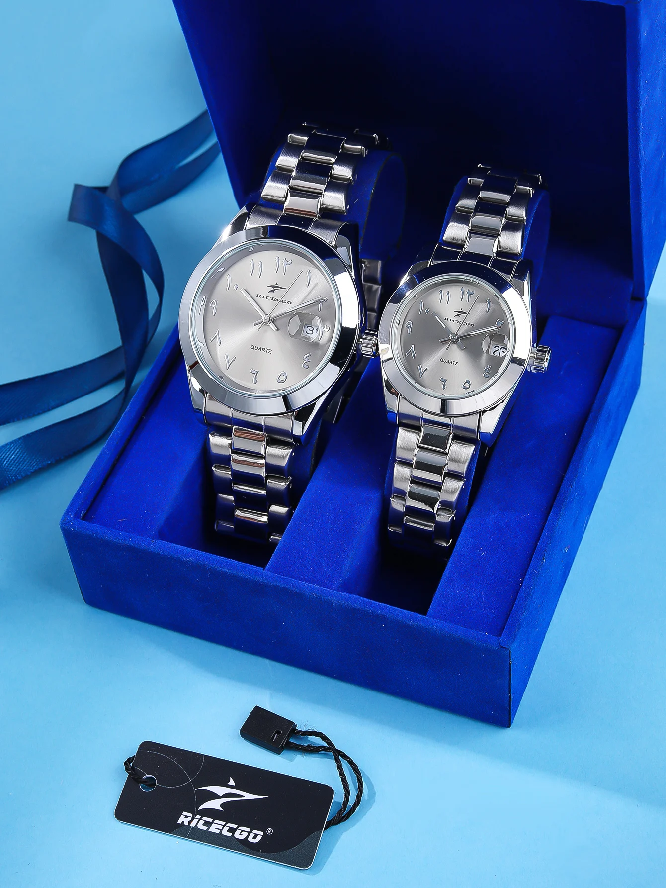 RICECGO Couple Watch Silver Grey Light Luxury Color Belt Quartz Watch Business Men's and Women's Watch Valentine's Day/Anniversa
RICECGO Couple Watch Silver Grey Light Luxury Color Belt Quartz Watch Business Men's and Women's Watch Valentine's Day/Anniversa