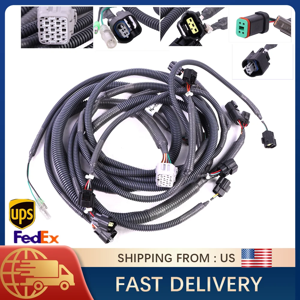 SINOCMP Hyd Pump Wiring Harness For Hitachi ZAX450-3 ZX450-3 ZX470-3 ZX500LC-3 ZX520LCH-3 Excavator 2052447 2052448 wiring parts
SINOCMP Hyd Pump Wiring Harness For Hitachi ZAX450-3 ZX450-3 ZX470-3 ZX500LC-3 ZX520LCH-3 Excavator 2052447 2052448 wiring parts