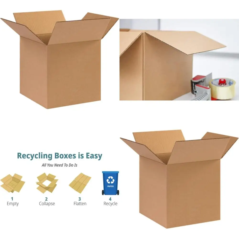 50-Count 10x10x10 Corrugated Cardboard Boxes for Packing, Shipping, and Moving
50-Count 10x10x10 Corrugated Cardboard Boxes for Packing, Shipping, and Moving