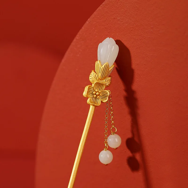 Uglyless Eastern Elegant Magnolia Flower Jade Hairwear Jewelry Women 925 Silver Floral Hair Sticks Jade balls Tassels Hair Forks
Uglyless Eastern Elegant Magnolia Flower Jade Hairwear Jewelry Women 925 Silver Floral Hair Sticks Jade balls Tassels Hair Forks