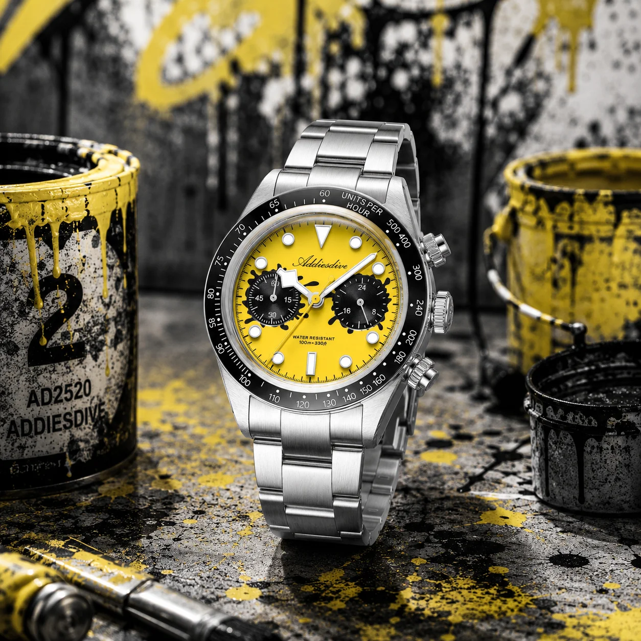 ADDIESDIVE Men Quartz Watch VK64 Chronograph Bubble Glass Ceramic Bezel Watches Luminous 100m Waterproof Personalized Watch New
ADDIESDIVE Men Quartz Watch VK64 Chronograph Bubble Glass Ceramic Bezel Watches Luminous 100m Waterproof Personalized Watch New