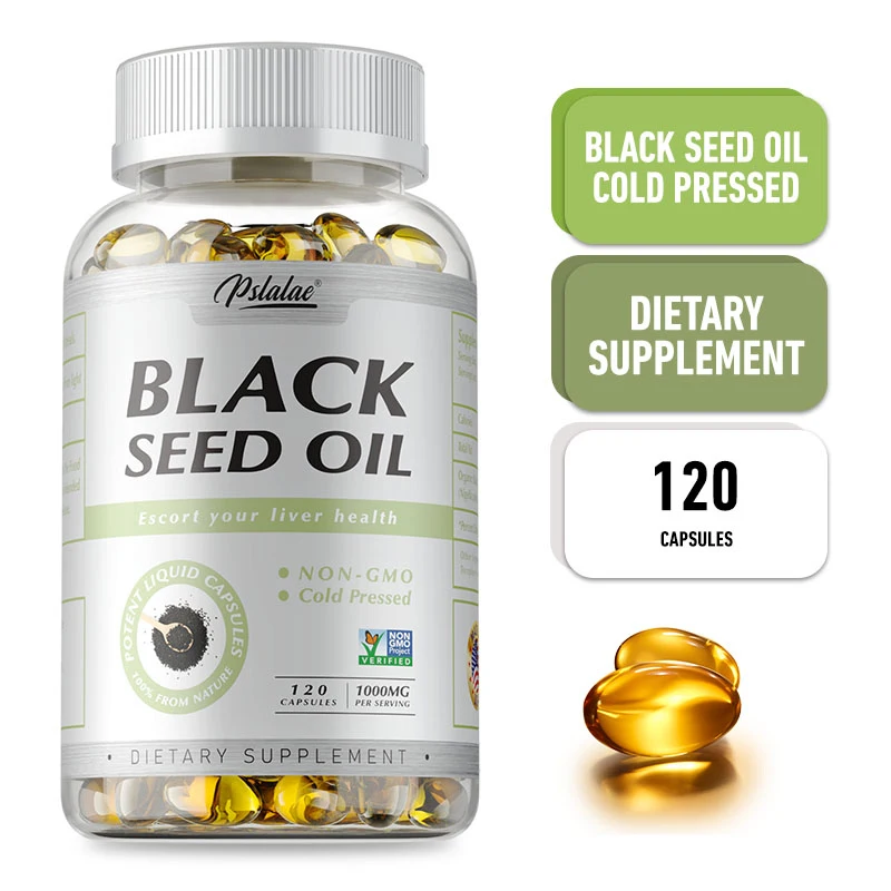 Black Seed Oil Capsules - Antioxidant, Enhance Brain Function, Support Skin & Digestive Health, Hair Growth, Shiny Hair, Non-GMO
Black Seed Oil Capsules - Antioxidant, Enhance Brain Function, Support Skin & Digestive Health, Hair Growth, Shiny Hair, Non-GMO
