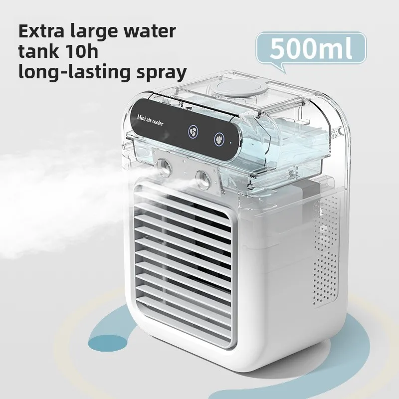Household Mini Air Conditioning Fan Cooler Household Office Humidification Spray Desktop Small Fan Dual-purpose Electric Fan
Household Mini Air Conditioning Fan Cooler Household Office Humidification Spray Desktop Small Fan Dual-purpose Electric Fan