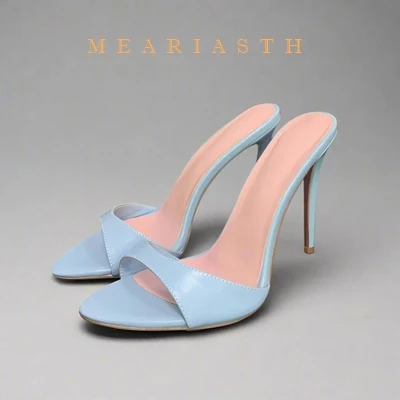 2025 Fashion Sexy Thin High Heels Slides Women Open Toe Pumps Sandals Female Slippers Mule Patent Leather Outdoor Flip Flops
2025 Fashion Sexy Thin High Heels Slides Women Open Toe Pumps Sandals Female Slippers Mule Patent Leather Outdoor Flip Flops