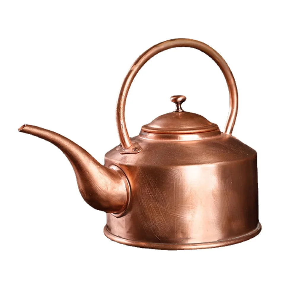2L/3L Handmade Red Copper Teapot Tibetan Long Mouth Copper Kettle Boiling Water Kettle Kitchen Cold Kettle Pure Copper Tea Set
2L/3L Handmade Red Copper Teapot Tibetan Long Mouth Copper Kettle Boiling Water Kettle Kitchen Cold Kettle Pure Copper Tea Set