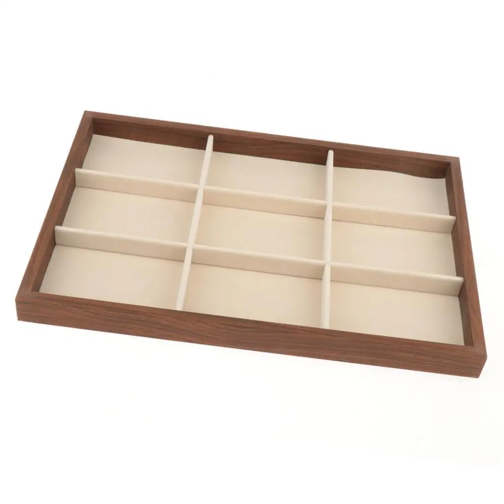 Wooden Jewelry Display Tray 35x24cm Stackable for Drawer Rectangle Multifunctional Lightweight Trinket Storage Tray
Wooden Jewelry Display Tray 35x24cm Stackable for Drawer Rectangle Multifunctional Lightweight Trinket Storage Tray