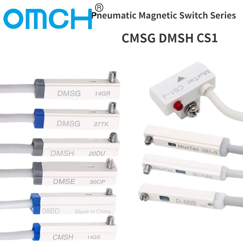 Pneumatic Magnetic Switch CS1-J-G CMSG DMSH CMSJ Proximity Switch Sensor for use with cylinders
Pneumatic Magnetic Switch CS1-J-G CMSG DMSH CMSJ Proximity Switch Sensor for use with cylinders