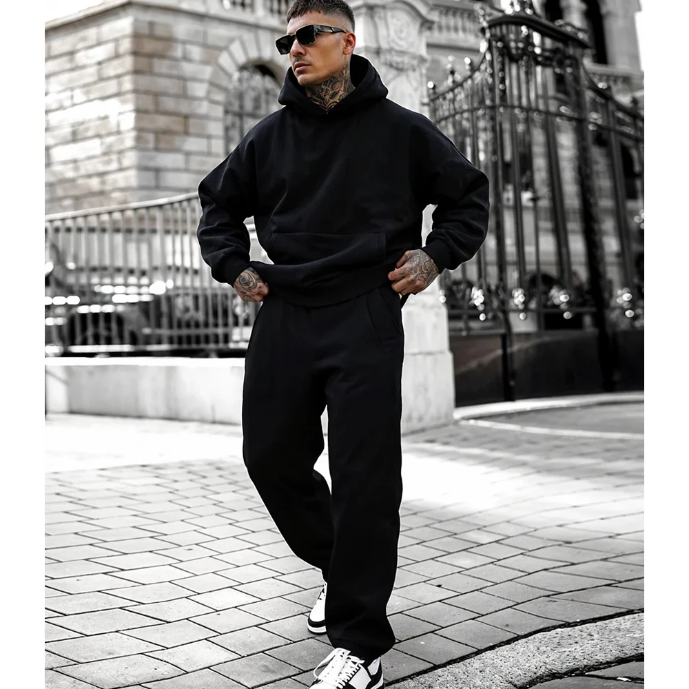 Hot Selling Fall Winter Men's Fit Hoodie Black And Sweatpants Set Fashion Streetwear Hoodies Causal Unisex Sweatshirt Pants Suit
Hot Selling Fall Winter Men's Fit Hoodie Black And Sweatpants Set Fashion Streetwear Hoodies Causal Unisex Sweatshirt Pants Suit