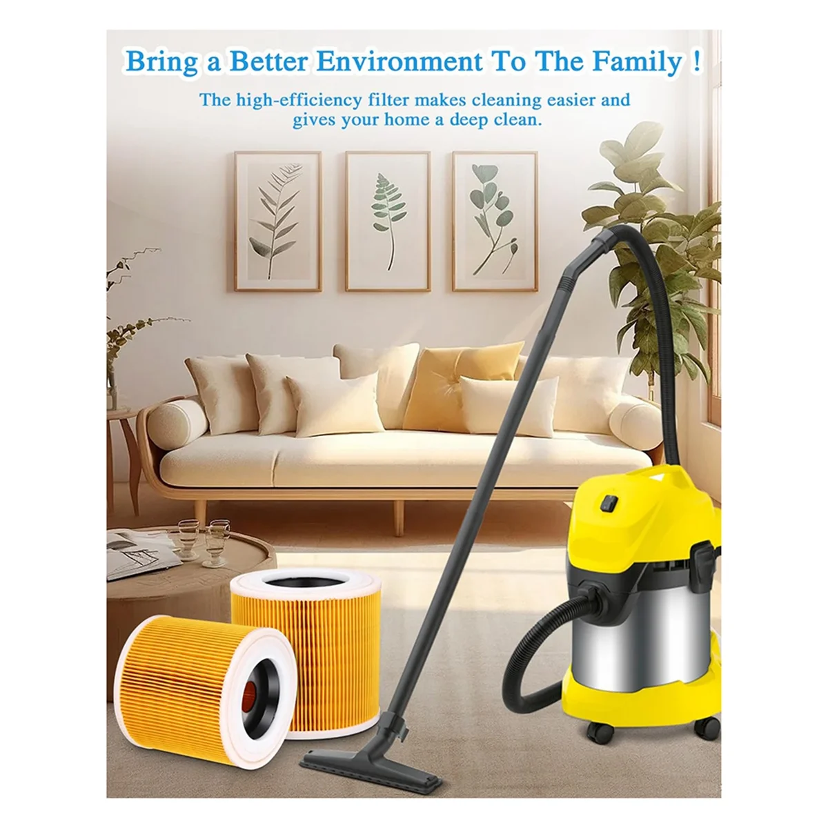 3Pcs Cartridge Filter for Karcher Vacuum Cleaner WD3 Premium WD2 WD3 WD1 MV3 MV2 WD 3 P Extension Kit Against Fine Dust_A67M
3Pcs Cartridge Filter for Karcher Vacuum Cleaner WD3 Premium WD2 WD3 WD1 MV3 MV2 WD 3 P Extension Kit Against Fine Dust_A67M
