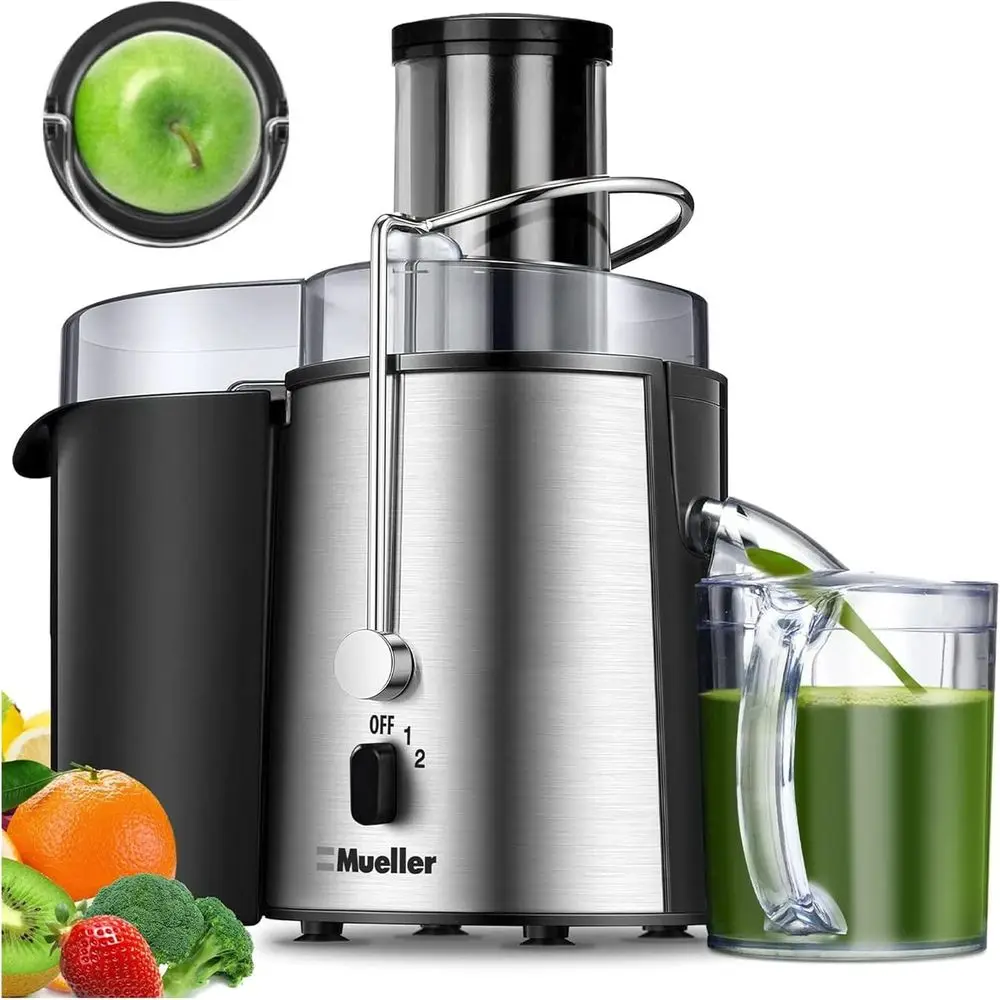 High-Speed Centrifugal Juicer with Large Feed Chute for Fruits and Vegetables, Easy to Clean, Silver
High-Speed Centrifugal Juicer with Large Feed Chute for Fruits and Vegetables, Easy to Clean, Silver