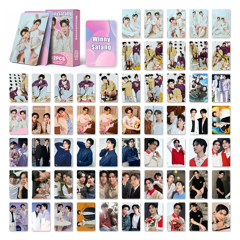 92Pcs/Set Thai Stars Winny Satang Lomo Cards HD Photocards with Mini Stickers Idol Merchandise for Fans Collection
92Pcs/Set Thai Stars Winny Satang Lomo Cards HD Photocards with Mini Stickers Idol Merchandise for Fans Collection 