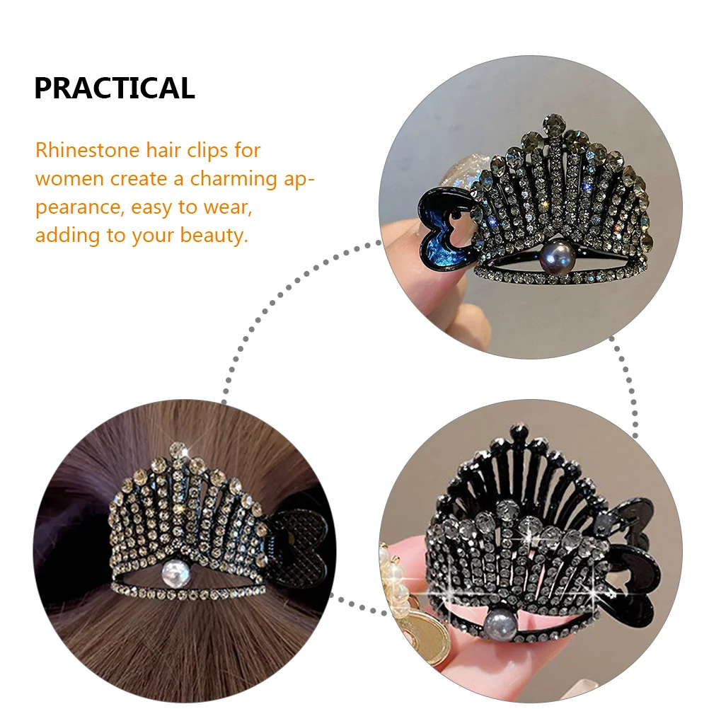 2Pcs Rhinestone Hair Clips High Ponytail Holders Alloy Thin Claw Women Accessories Small Clips Thick Hair Ponytail
2Pcs Rhinestone Hair Clips High Ponytail Holders Alloy Thin Claw Women Accessories Small Clips Thick Hair Ponytail