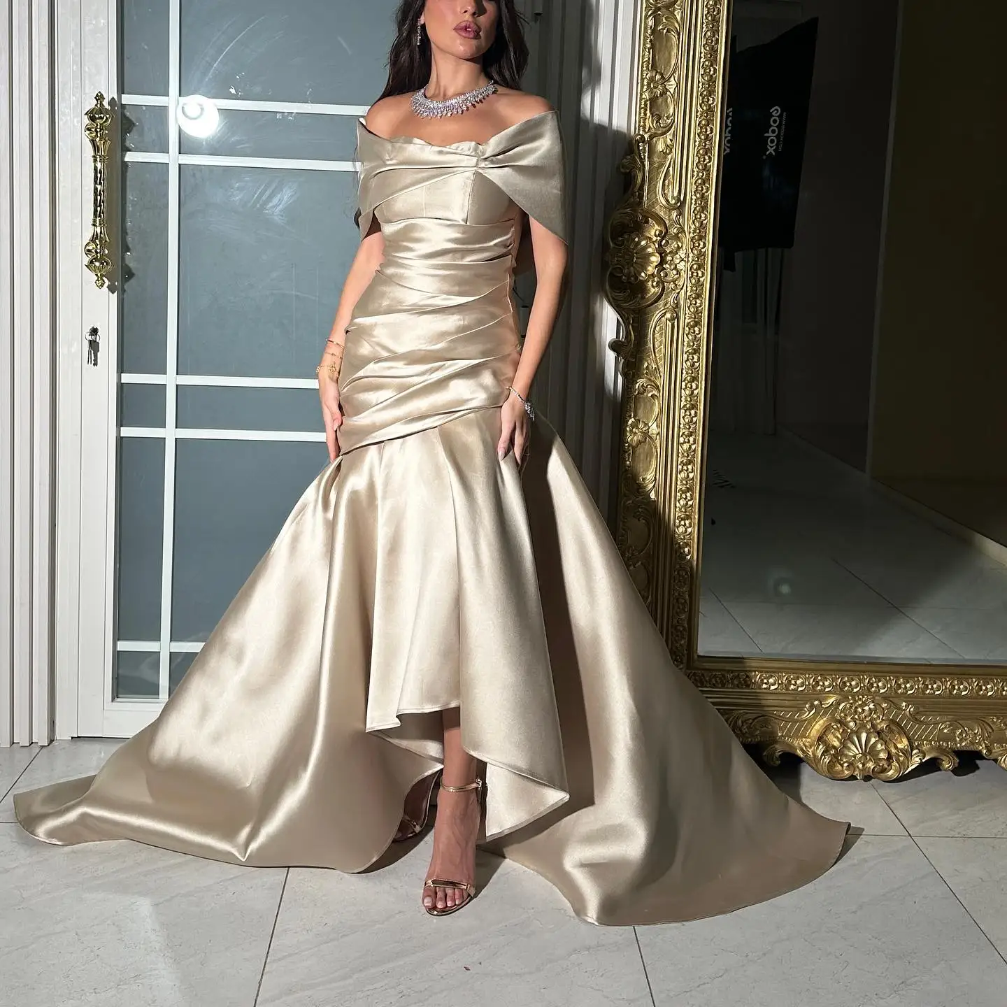 ROSELLA Off Shoulder Sexy Mermaid Ankle Length Women Formal Evening Dress Pleated Party Prom Gown New 2023
ROSELLA Off Shoulder Sexy Mermaid Ankle Length Women Formal Evening Dress Pleated Party Prom Gown New 2023