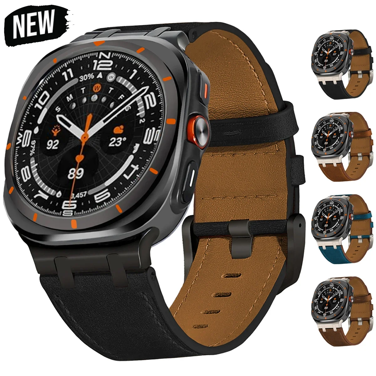 Leather strap For Samsung Galaxy Watch 7 Ultra Bracelet WatchBand for Galaxy Watch Ultra 47mm Correa Belt Smartwatch Accessorie
Leather strap For Samsung Galaxy Watch 7 Ultra Bracelet WatchBand for Galaxy Watch Ultra 47mm Correa Belt Smartwatch Accessorie