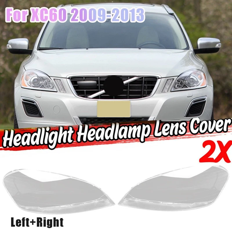 Left + Right Headlight Lens Cover Front Headlight Lampshade Lamp Shell Clear for XC60 2009 2010 2012 2013
Left + Right Headlight Lens Cover Front Headlight Lampshade Lamp Shell Clear for XC60 2009 2010 2012 2013