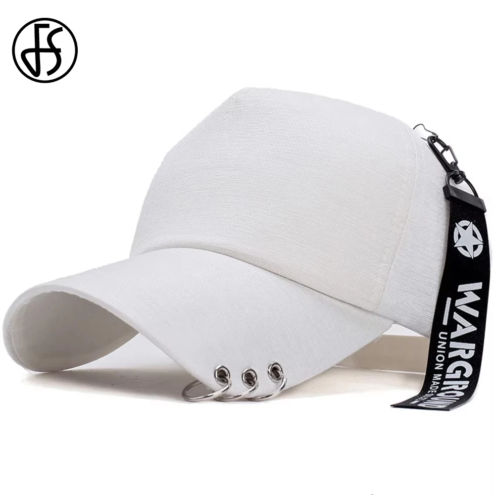 FS Black White Iron Ring Korean Hip Hop Cap Brand Streetwear Baseball Caps For Men Women Summer Trucker Hats Gorras Hombre 2025
FS Black White Iron Ring Korean Hip Hop Cap Brand Streetwear Baseball Caps For Men Women Summer Trucker Hats Gorras Hombre 2025