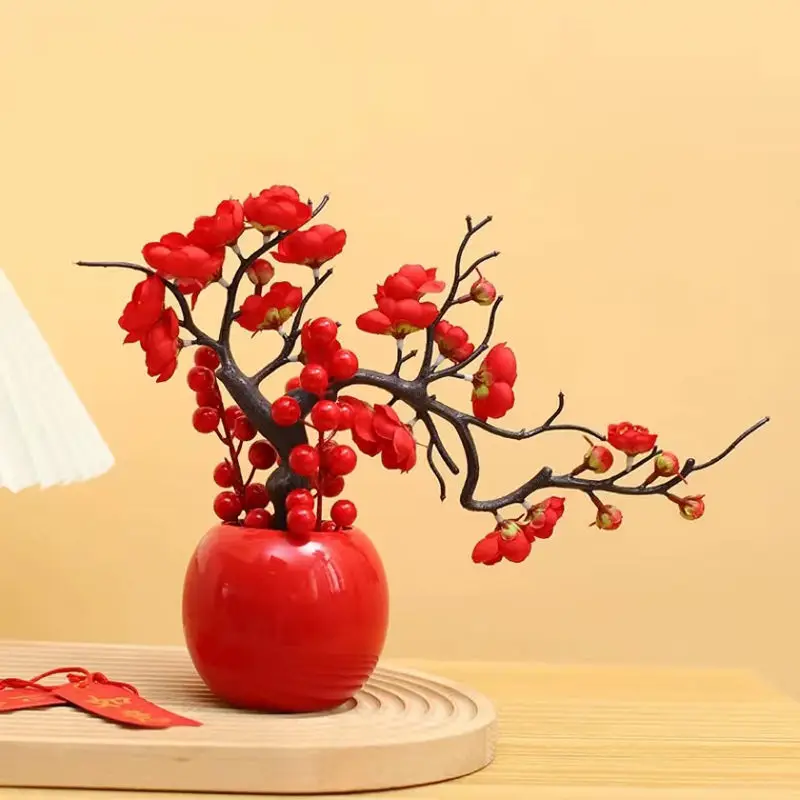 Creative Feng Shui Prosperity Red Fruit Home Decor New Home Wedding Gift Grand Opening Living Room Flower Artificial Flowers
Creative Feng Shui Prosperity Red Fruit Home Decor New Home Wedding Gift Grand Opening Living Room Flower Artificial Flowers