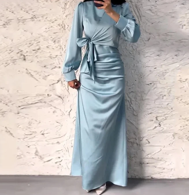 Elegant Party Dresses for Women 2023 Solid Color Fashionable Casual Design Feeling Pleated Belt Dress Temperament Commuting
Elegant Party Dresses for Women 2023 Solid Color Fashionable Casual Design Feeling Pleated Belt Dress Temperament Commuting