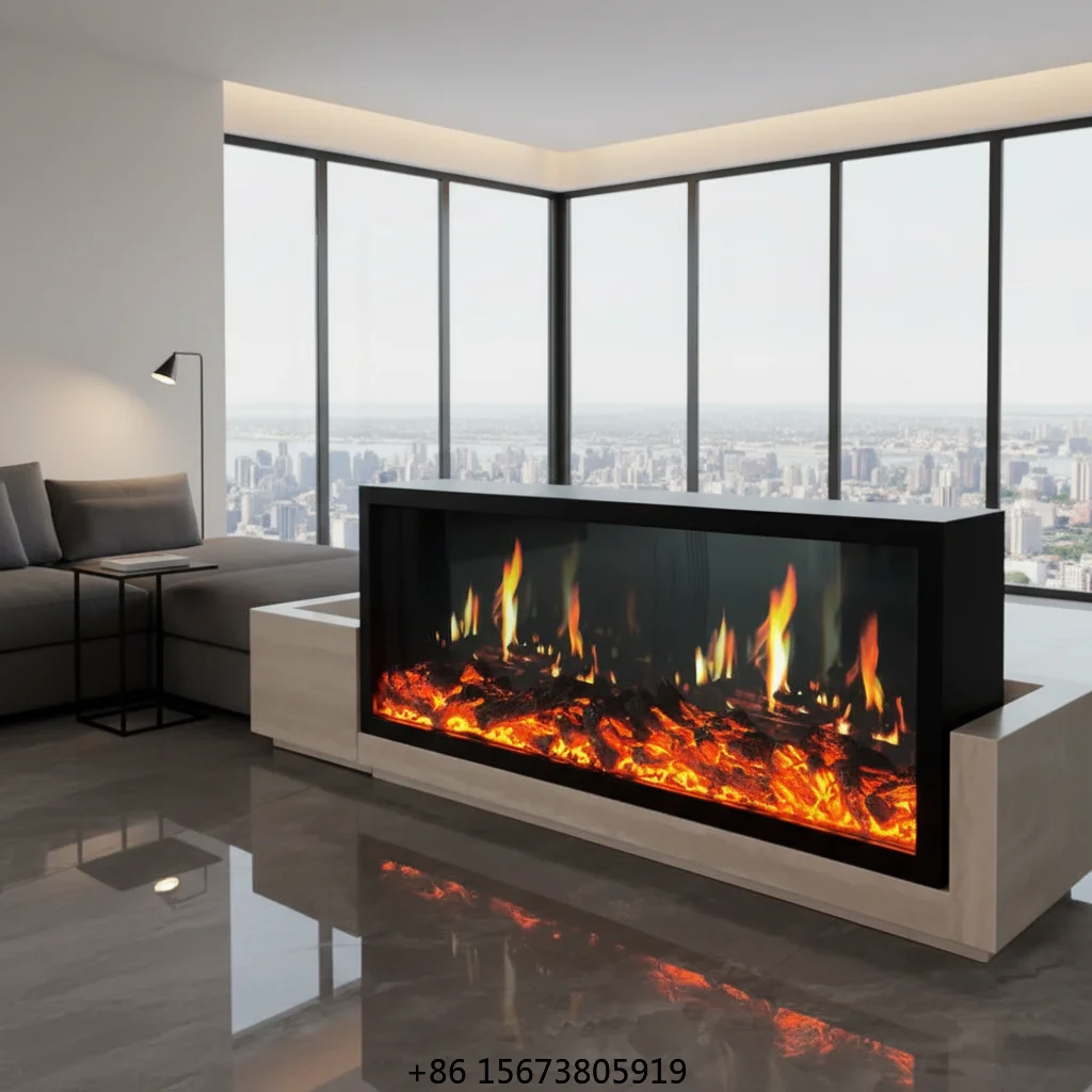 LCD Electric Fireplace - Real Flame Effect, Multi-Scene Mode, Adjustable Heating, Remote & Voice Control, CE Certified
LCD Electric Fireplace - Real Flame Effect, Multi-Scene Mode, Adjustable Heating, Remote & Voice Control, CE Certified