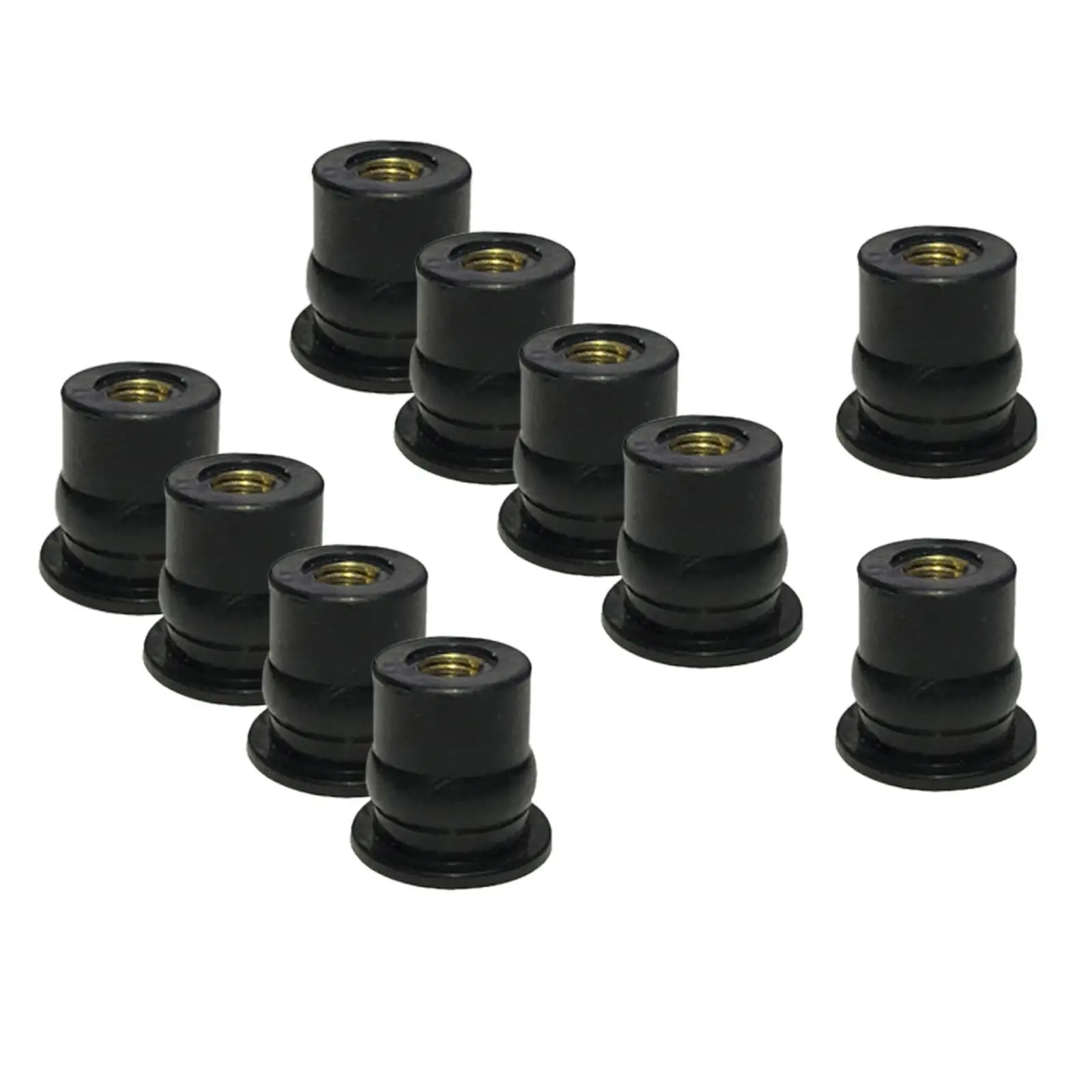 High Quality Rubber Well Nuts with Brass Insert Universal Metric Windscreen Fasteners for Motorbike Body Panels
High Quality Rubber Well Nuts with Brass Insert Universal Metric Windscreen Fasteners for Motorbike Body Panels