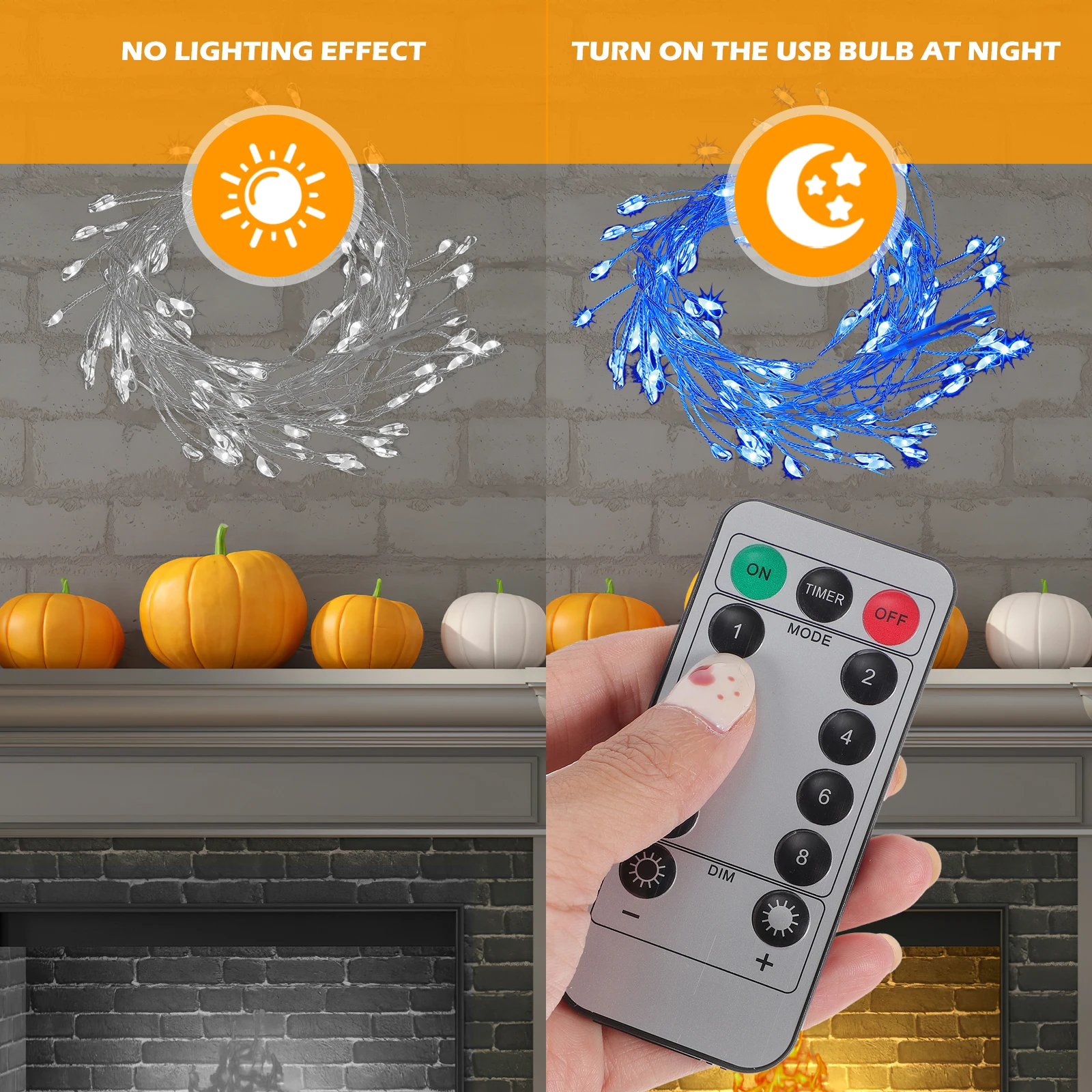 LED Garland Lighting Party Wreath Outdoor Festival Lamp Lights Wreaths for Decoration Halloween Decorations Thanksgiving
LED Garland Lighting Party Wreath Outdoor Festival Lamp Lights Wreaths for Decoration Halloween Decorations Thanksgiving