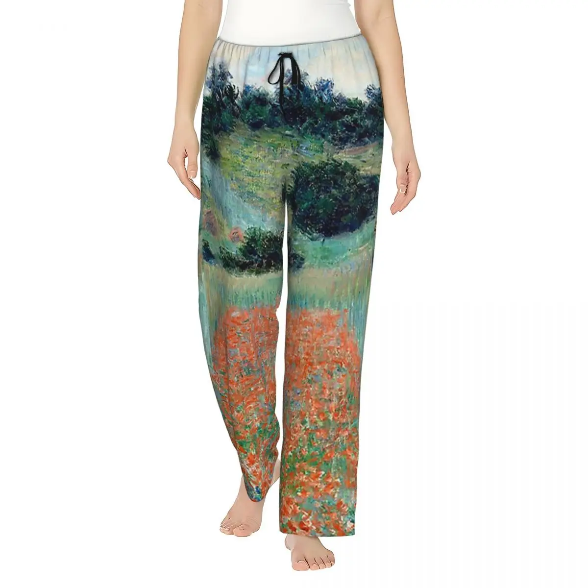 Custom 1885-Claude Monet-Poppy Field In A Hollow Near Giverny Women Pajama Pants Lounge Sleep Sleepwear Bottoms with Pockets
Custom 1885-Claude Monet-Poppy Field In A Hollow Near Giverny Women Pajama Pants Lounge Sleep Sleepwear Bottoms with Pockets
