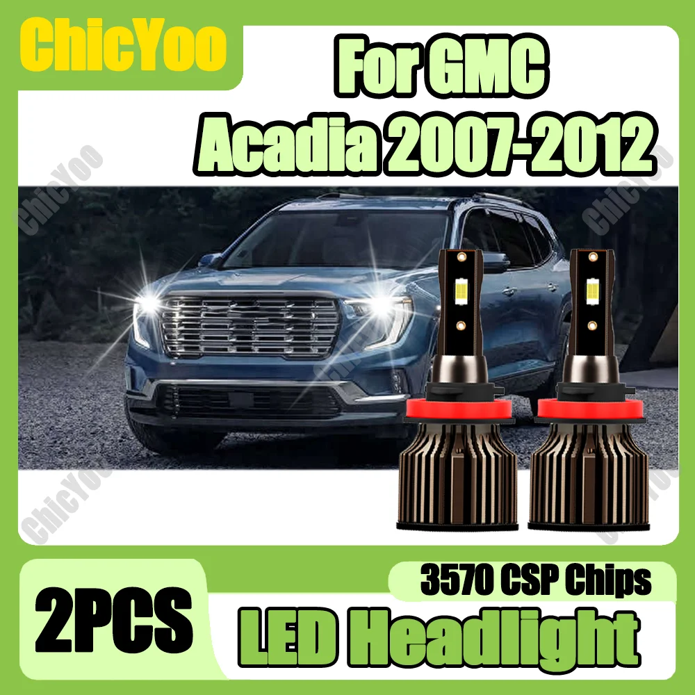 2PCS H11 H8 H9 LED Headlight 3570 CSP Chip 20000LM 120W High Power Car Turbo Light 6500K White Canbus For GMC Acadia 2007-2012
2PCS H11 H8 H9 LED Headlight 3570 CSP Chip 20000LM 120W High Power Car Turbo Light 6500K White Canbus For GMC Acadia 2007-2012