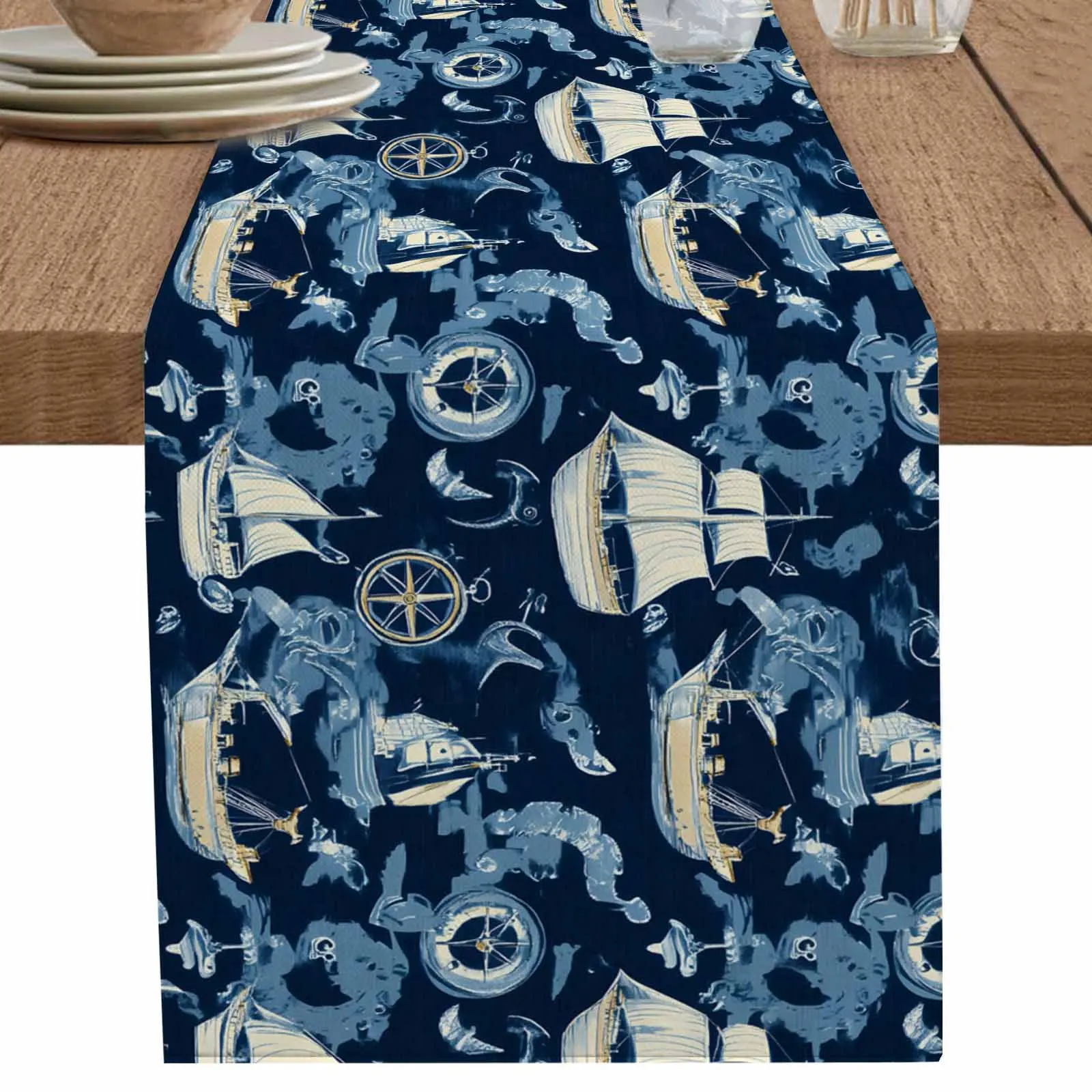 Ocean Boat Sailing Boat Table Runner Cotton Linen Wedding Dinner Decor Table Flag Holiday Home Tea Table Decoration
Ocean Boat Sailing Boat Table Runner Cotton Linen Wedding Dinner Decor Table Flag Holiday Home Tea Table Decoration