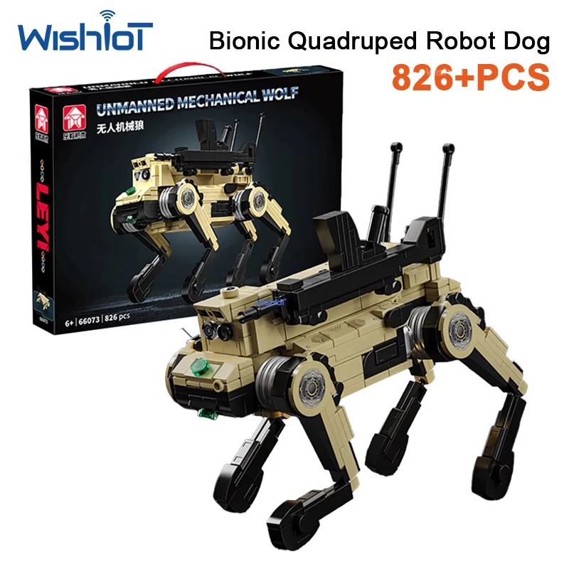 66073 826pcs Realistic Robotic Dog Model Animal Bricks Set Building Blocks Toys for Kids Boys Girls Birthday Holiday Gifts
66073 826pcs Realistic Robotic Dog Model Animal Bricks Set Building Blocks Toys for Kids Boys Girls Birthday Holiday Gifts