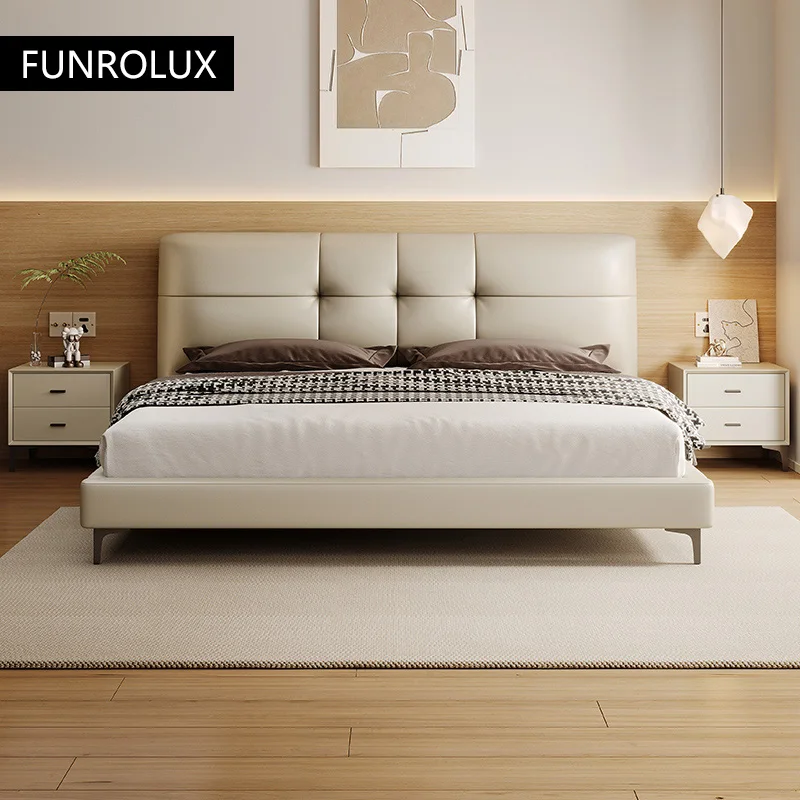 Light Luxury Leather Bed Modern Simple Master Bedroom Wedding Bed Net Red 1.8 Meters King Size French Double Bed
Light Luxury Leather Bed Modern Simple Master Bedroom Wedding Bed Net Red 1.8 Meters King Size French Double Bed