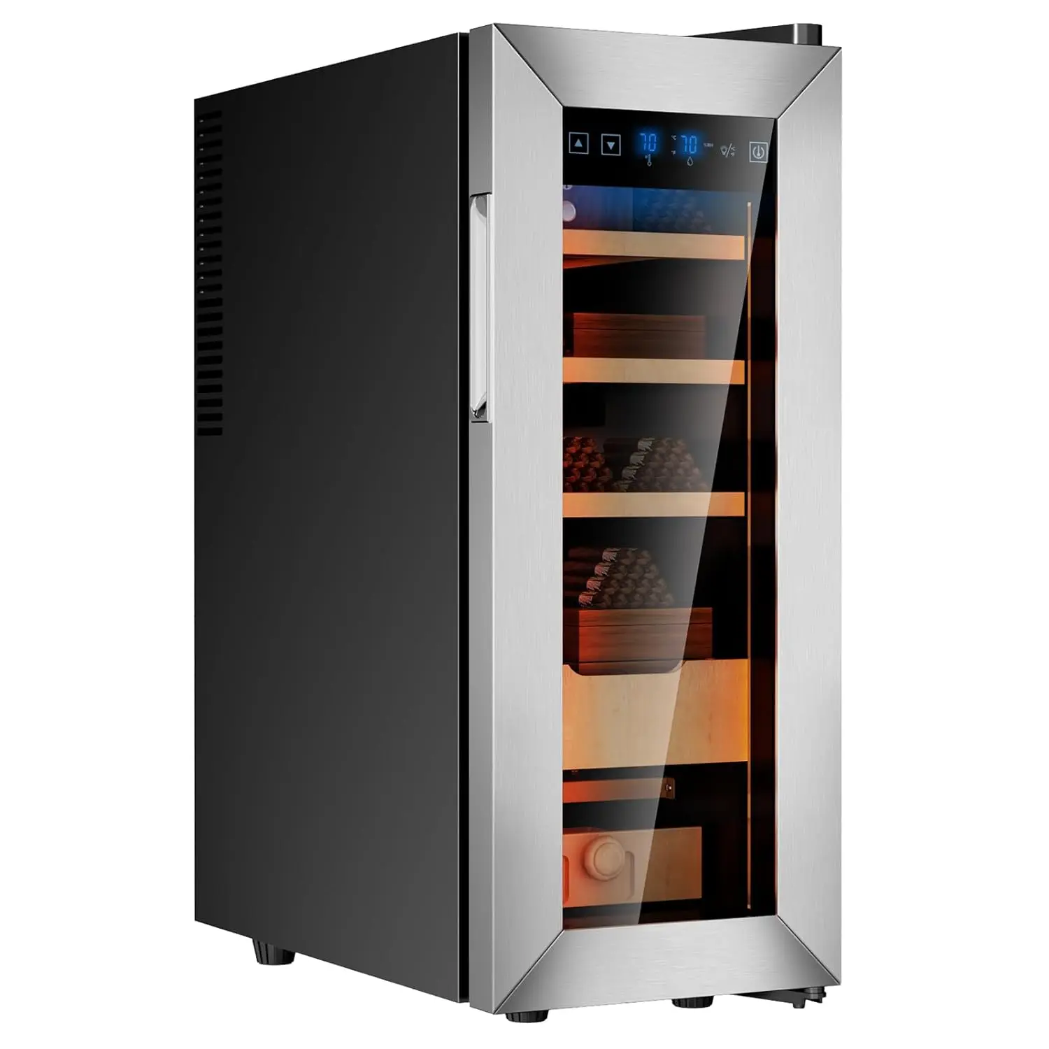 Upgrade 35L Electric Temperature & Humidity Control Cigar Humidor, Built-in Humidification System with Spanish Cedar, Custom
Upgrade 35L Electric Temperature & Humidity Control Cigar Humidor, Built-in Humidification System with Spanish Cedar, Custom